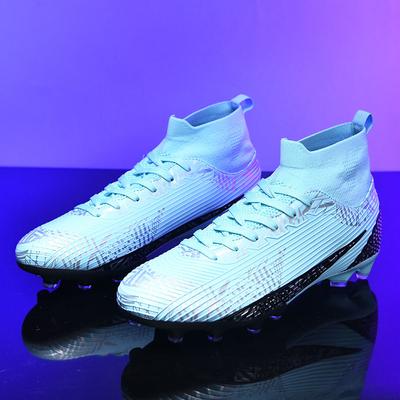 2024 Football Boots Long Spikes High Ankle Soccer Shoes FG Outdoor Grass Cleats Soccer Boots Training Sport Football Shoes