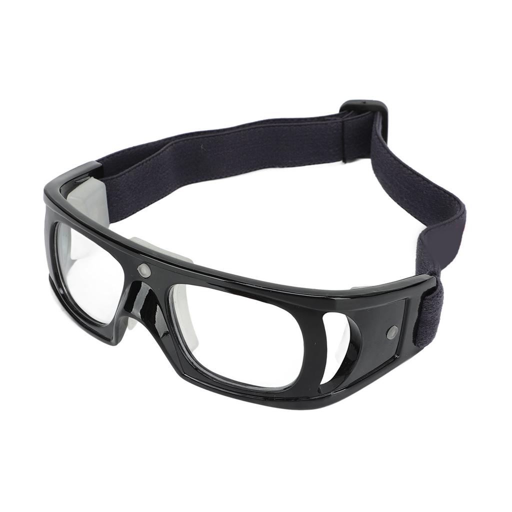 Sport Goggles Free Regulable Design Curved Fit Frame Impact Resistant PC Material Protective Basketball Glasses for Kids Black