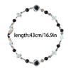 Women's Fashion Necklace with Pearls Bead Stylish Beaded Necklace Jewelry Delicate Crosses Heart Neckchain Ornament