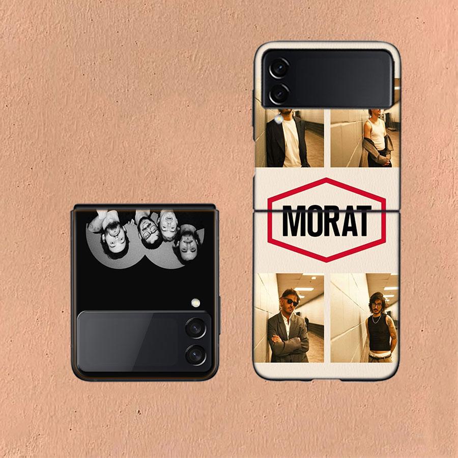 M-Morat Band Phone Case For Samsung Z Flip 6 7 5G Galaxy Z Flip 5 4 3 5G Cases Shockproof Hard Cover TPU
