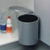 Poubelle ronde 13 L Dim 352 x 355 x 277 mm Plastique gris - EMUCA - 8035821