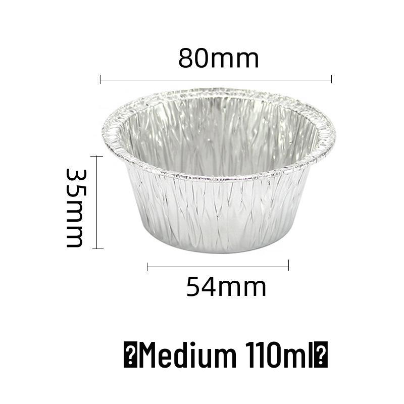 Disposable Round Aluminum Foil Tart and Baking Cups