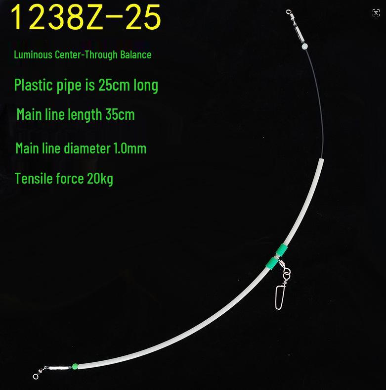 Luminous Sea Fishing Rig with Split Hook for Shipwreck and Deep Current Fishing