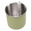 Camping Mug, 400ml 304 Stainless Steel Portable Water Cup with Hexagonal Folding Handle, for Outdoor Picnic Hiking Travel