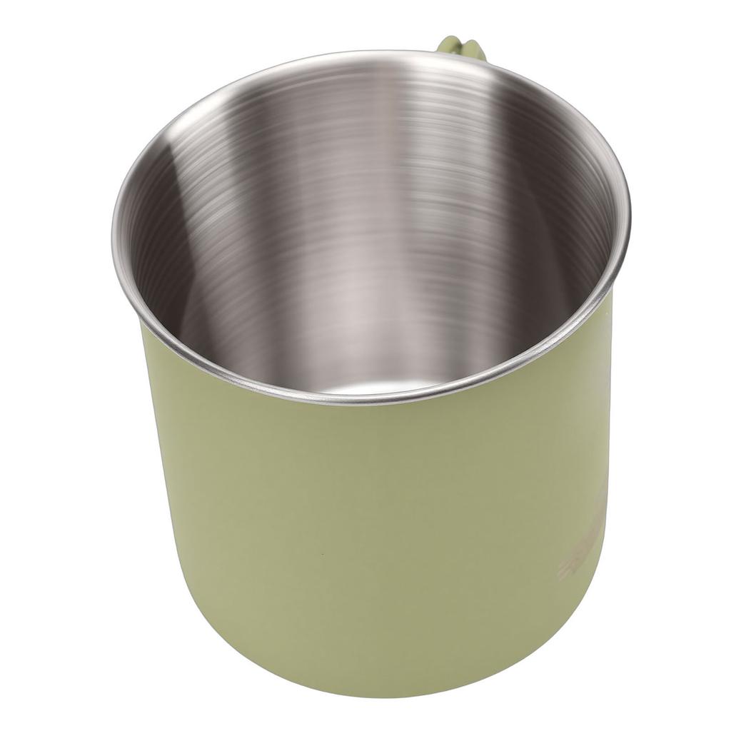 Camping Mug, 400ml 304 Stainless Steel Portable Water Cup with Hexagonal Folding Handle, for Outdoor Picnic Hiking Travel
