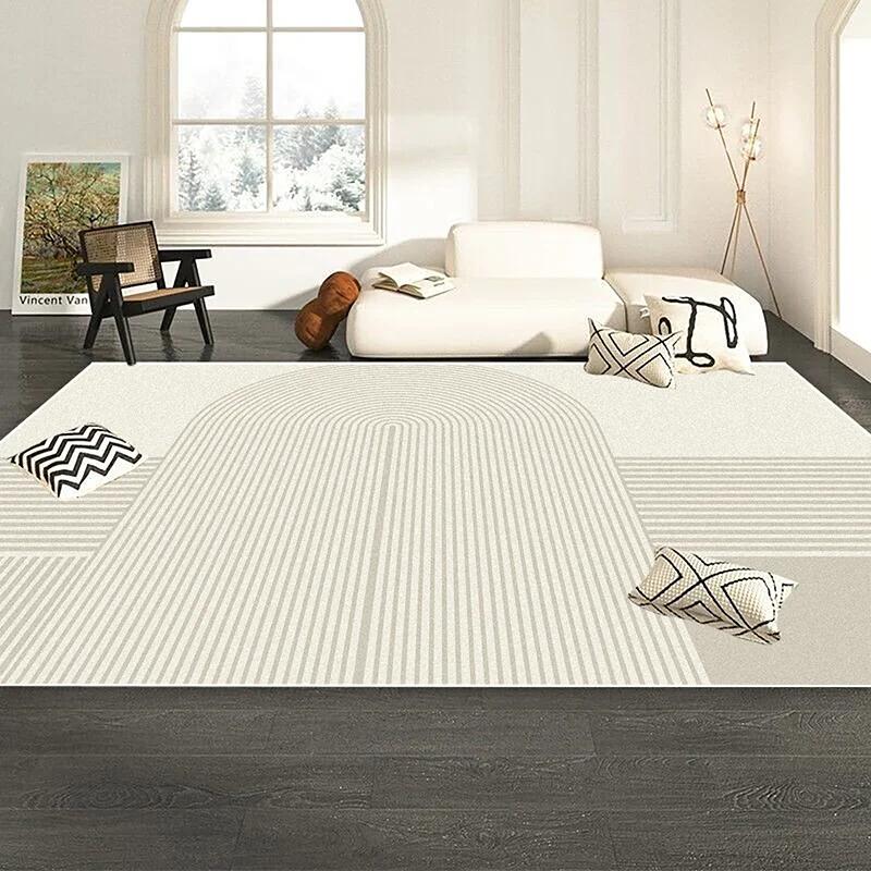 Modern Minimalism White Carpet Living Room Light Colored Luxury Bedroom Decoration Large Rug Lounge Cloakroom Non-slip Floor M