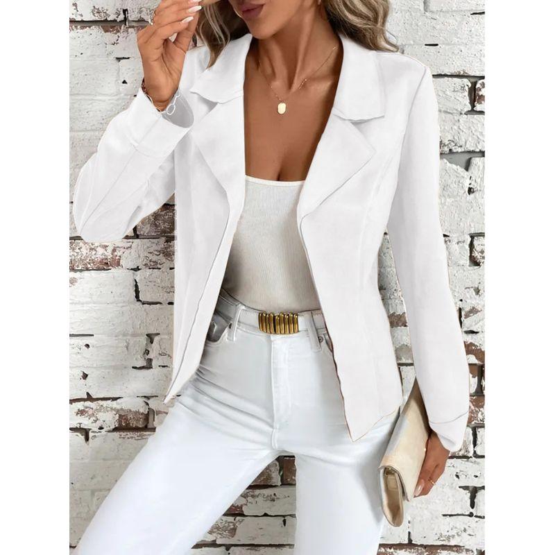 Spring and Autumn Fashion Style Elegant New Fashionable Retro Slim-Fitting Biker Jacket Suit Collar Suede Short Coat