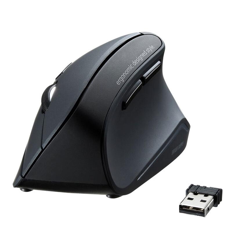 SANWA SUPPLY GMAERGW10 Ergonomic Vertical Wireless Mouse