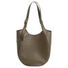 Le Foulonné Logo Metal Accessories Leather Shoulder Bag Women Shoulder Bag Green 10331021M17