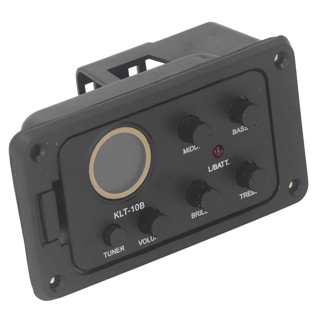 4 Band EQ Equalizer Preamp Amplifier Piezo Pickup Tuner Acoustic Guitar Equalizer with LCD Display S
