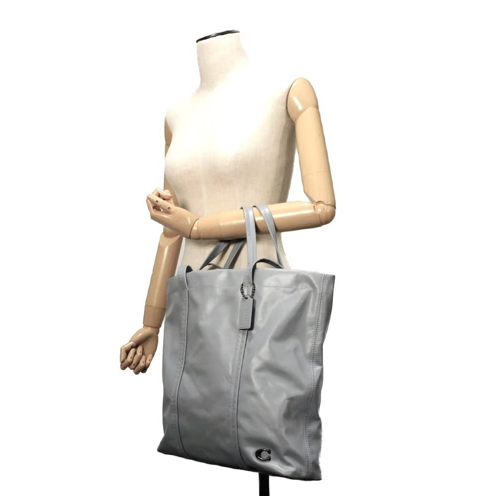 Used 9726 Hall Tote 33 CO840 7924 Current C Logo 2-Way Shoulder Bag C Mark Paperweight Leather Blue Gray Men's from