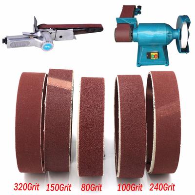 15 adet Yeni Zımpara Bantları 80/100/150/240/320 Grit Alüminyum Oksit Zımpara Aşındırıcı