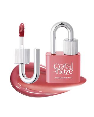 Coral Haze Glow Lock Jelly Tint Lip Gloss Lip Plump and Volumizing Moisturizing Korean Coralhaze Official #103 Tarte, 4g, Tint, Long-Lasting Plumper,