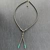 Used Directly imported from AmericaNew Navajo pearl & turquoise lariat necklace