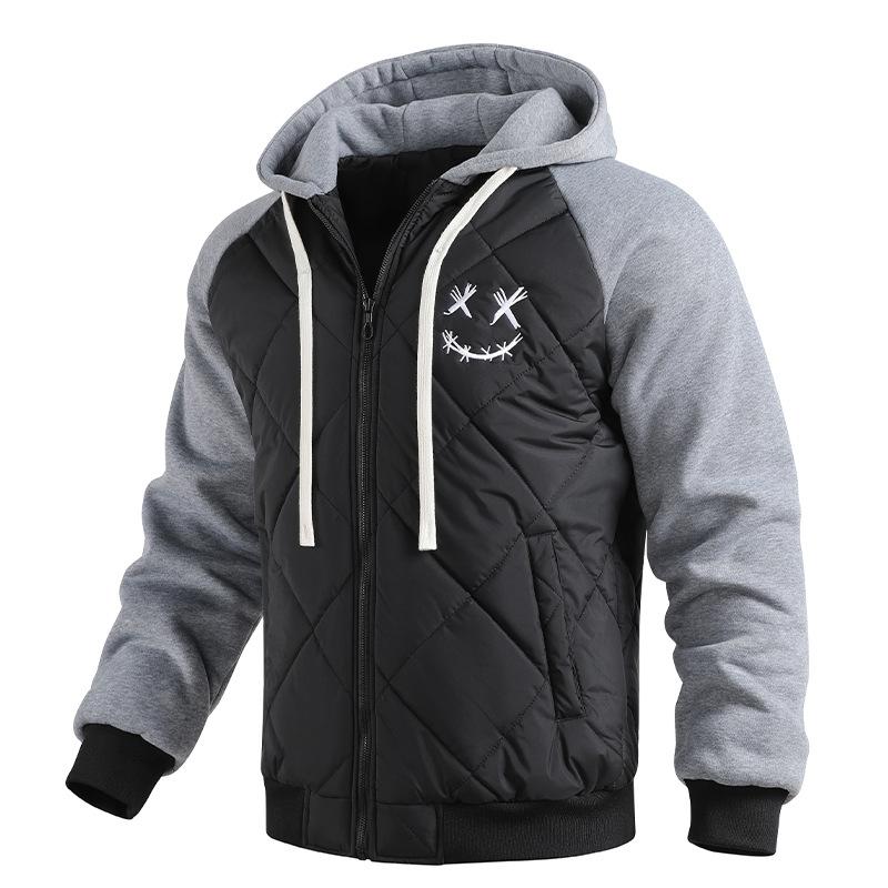 Men s Autumn and Winter Baseball Jacket Trend Sweater Casual Joker Men s Loose Coat Youth Cardigan. S