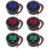 2/4pcs DC 4-100V Car Voltage Gauge LED Digital Display 12V 24V Waterproof Voltmeter Round Voltage Meter Volt Detector Tester