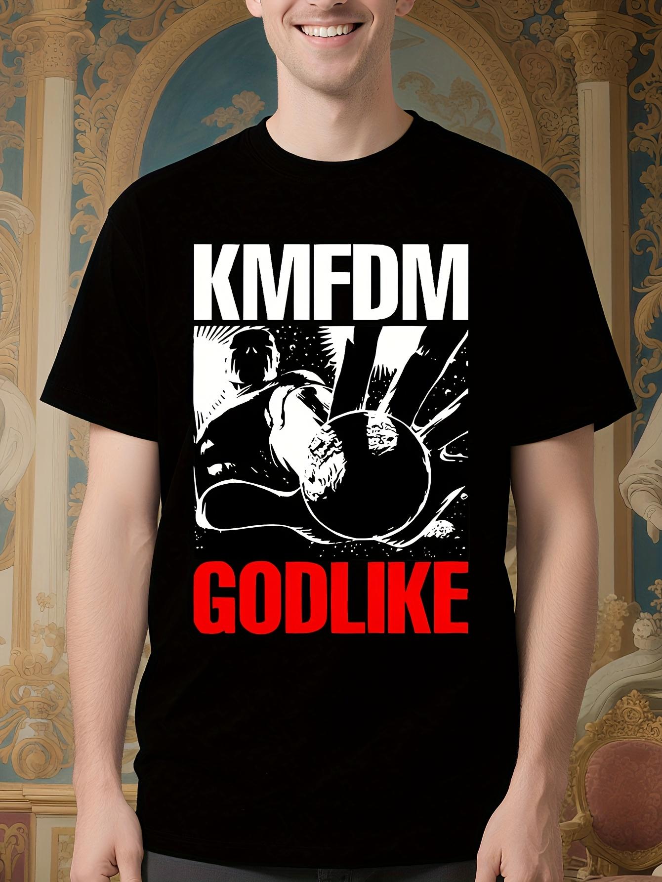 KMFDM Godlike Graphic Tshirt - Bold Band Design Tee with ... S
