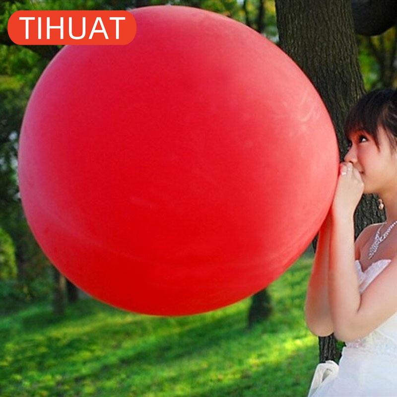 Tatiller İçin Büyük Lateks Balon, Çap 36 İnç. Renkler: Sarı, Altın, Kırmızı, Beyaz, Siyah, Mavi, Pembe, Gümüş