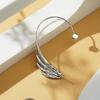 Dainty Rhinestones Earring Angel Wing Wrap Crawler Ear Cuffs Earring Climber Wing Ear Cuff Earrings for Women Fashion