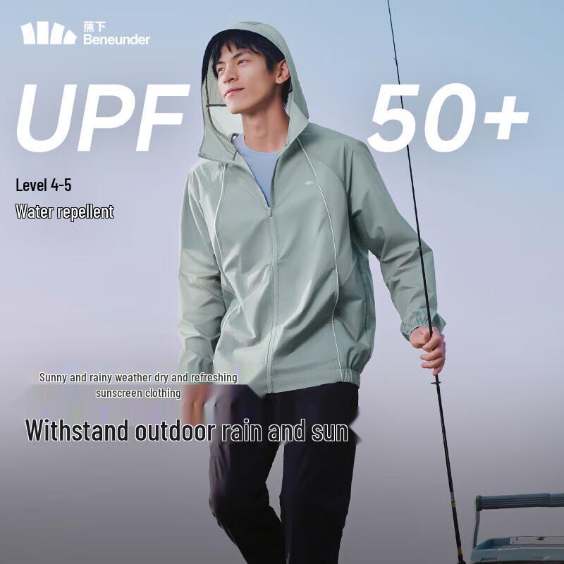 Beneunder Men s Lightweight Hooded Sun Protection Running Jacket