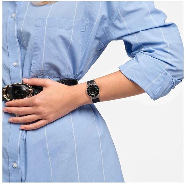 Swatch SS08K103 Skin Black Classiness Watch