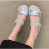Fashion 2025 Spring Women Flat Shoes Korean Style Mary Jane Shoes Ladies Casual Leather Boat  Loafers Work Party Wear Nurse's Shoes