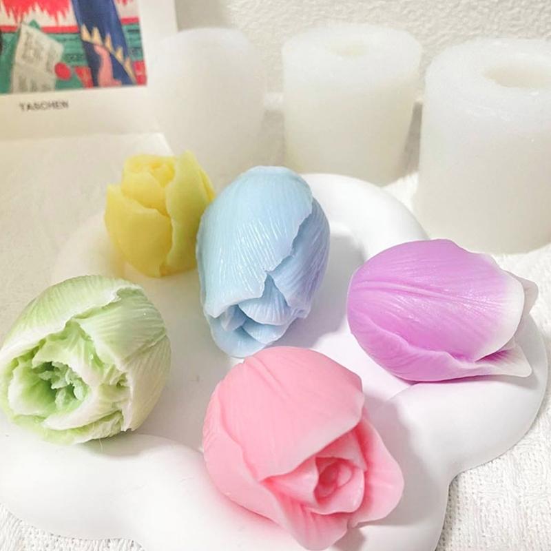 Tulips Candle Making Mould With Food Grade Silicone for Handmade Candle and Decorative Projects