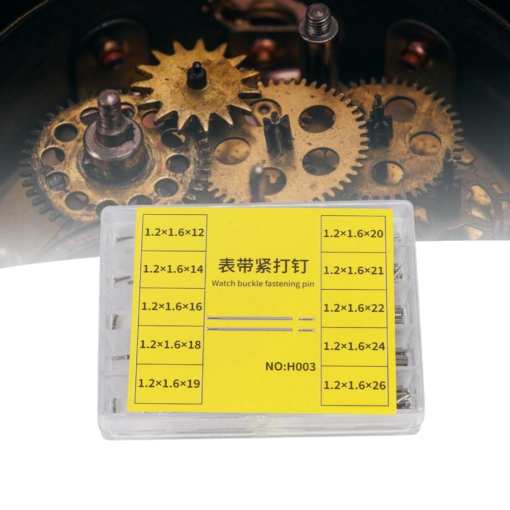 Silver Color Pressure Bars Plastic Storage Box Rivet Ends Professional Friction Pin Watchmakers