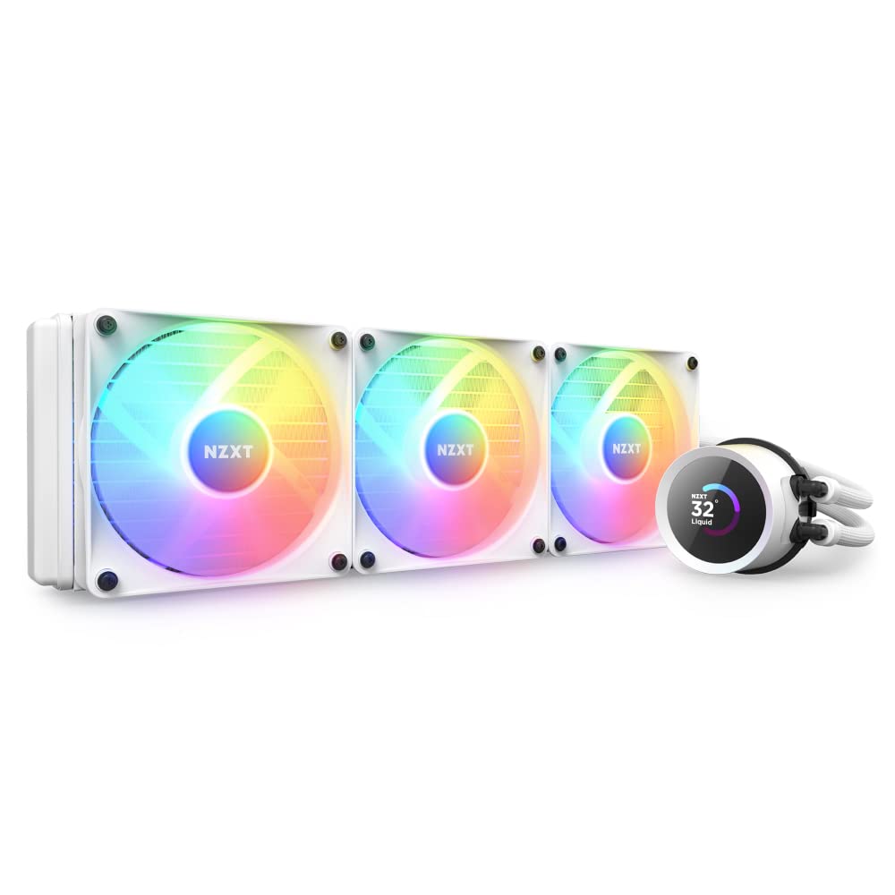 

Кулер для процесора NZXT KRAKEN RGB 360 White Simple Water Cooling FN1874 RL-KR360-W1 білий