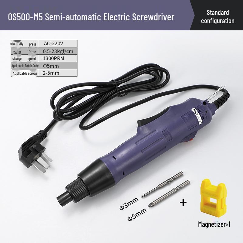 Oushen 801800 Electric Screwdriver Set with High-Quality Motor and Straight Handle for Household Use