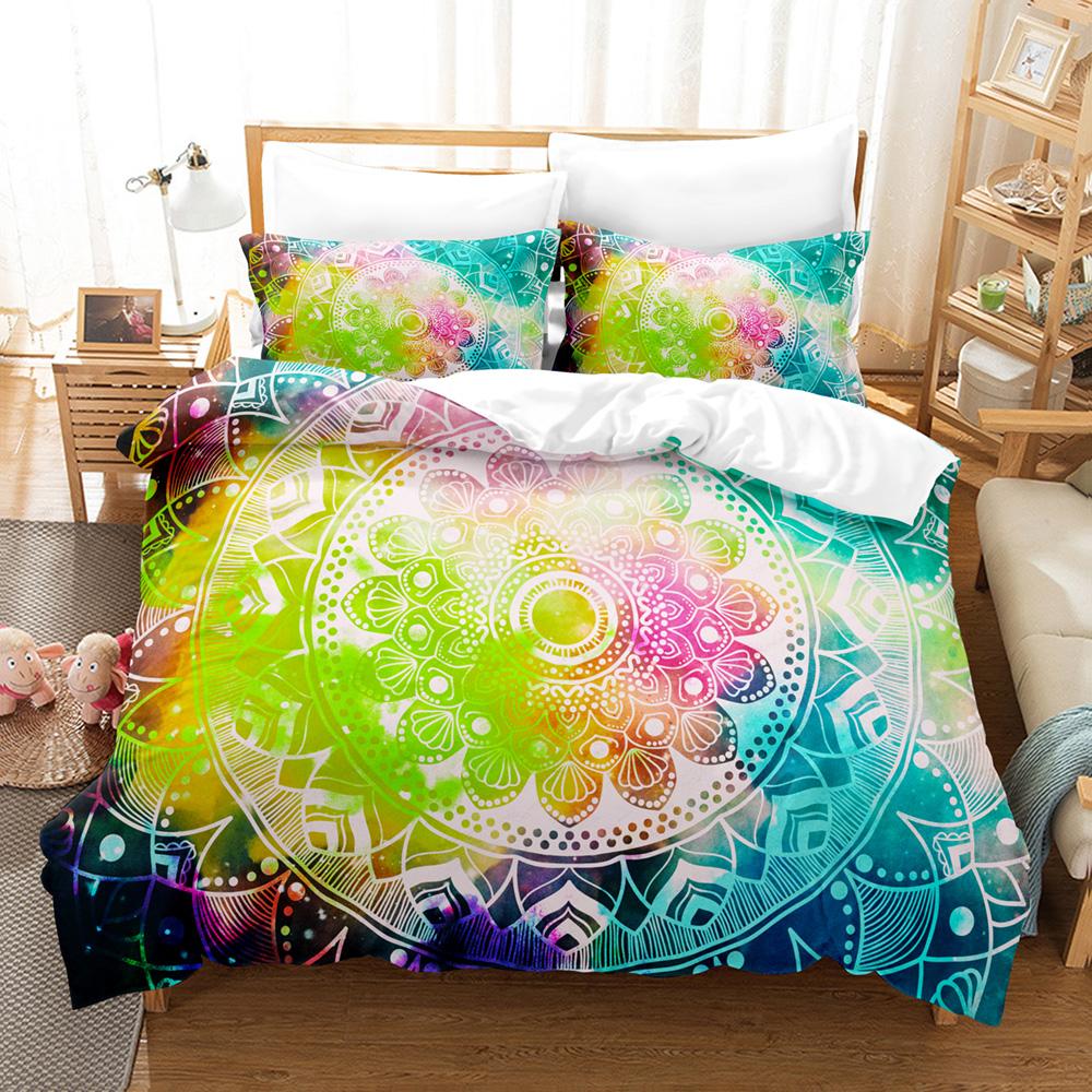 Comforter Bohemian Mandala Bedding Sets For Adults S Boho Home Bedclothes Full Queen King Size 228X228