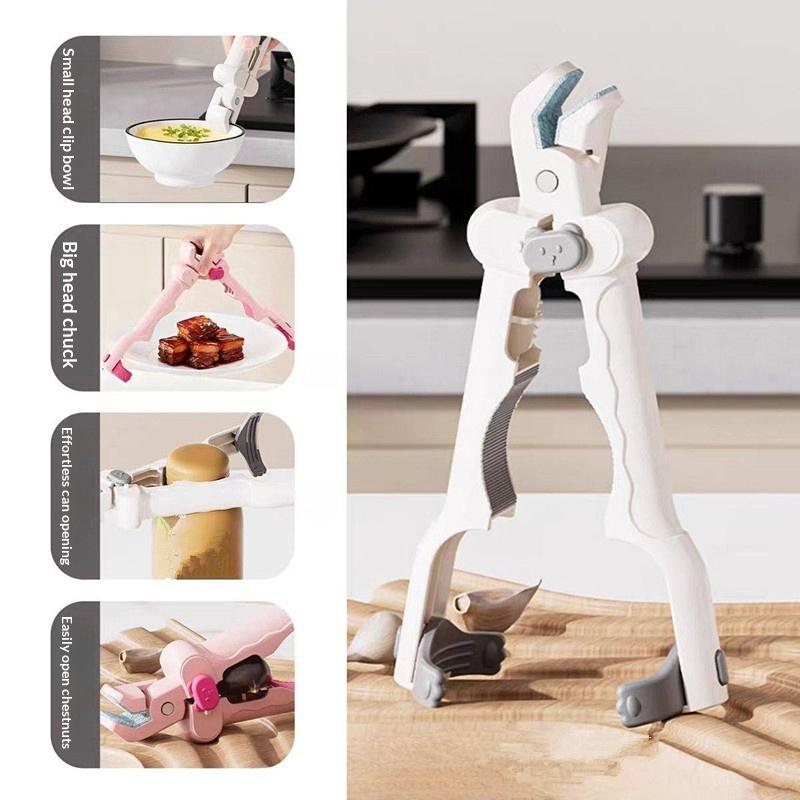 Multi-Purpose Anti Scalding Clip Plastic Handle Heat-Resistant Anti-hot Bowl Plate Clips Non-Slip Creative Dish Lifter Clamp