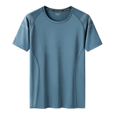 Summer Quick -Drying Short -Sleeved T -Shirt Men 'S Sports T -Shirt Elastic Quick -Drying Men 'S Plus Size Short -Sleeved 