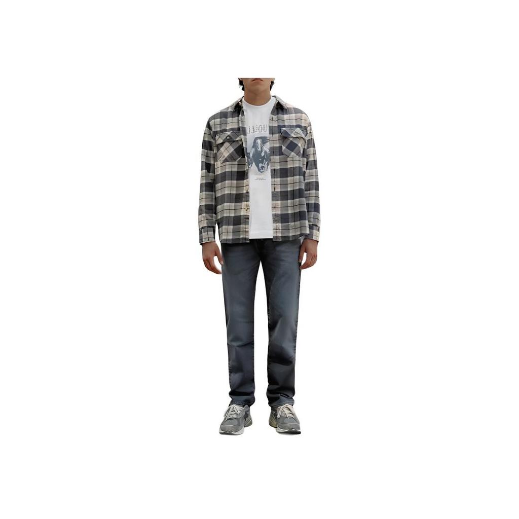 Levis X JJJJound Collaboration FW24 Letter Two Horses Logo Print Design Crew Neck Short Sleeve T-Shirt Unisex T-Shirt White 0002F0001