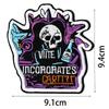 Skull Punk Embroidered Patch for Clothing & Accessories