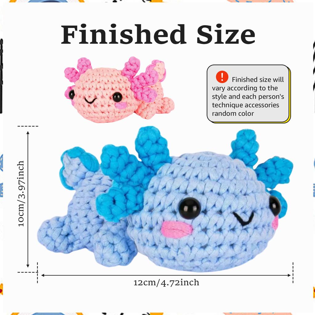 Crochet Kit for Beginners Complete Crochet Animal Knitting Kit Adorable Elephant Crochet Starter Pack with Wool Stuffing Crochet