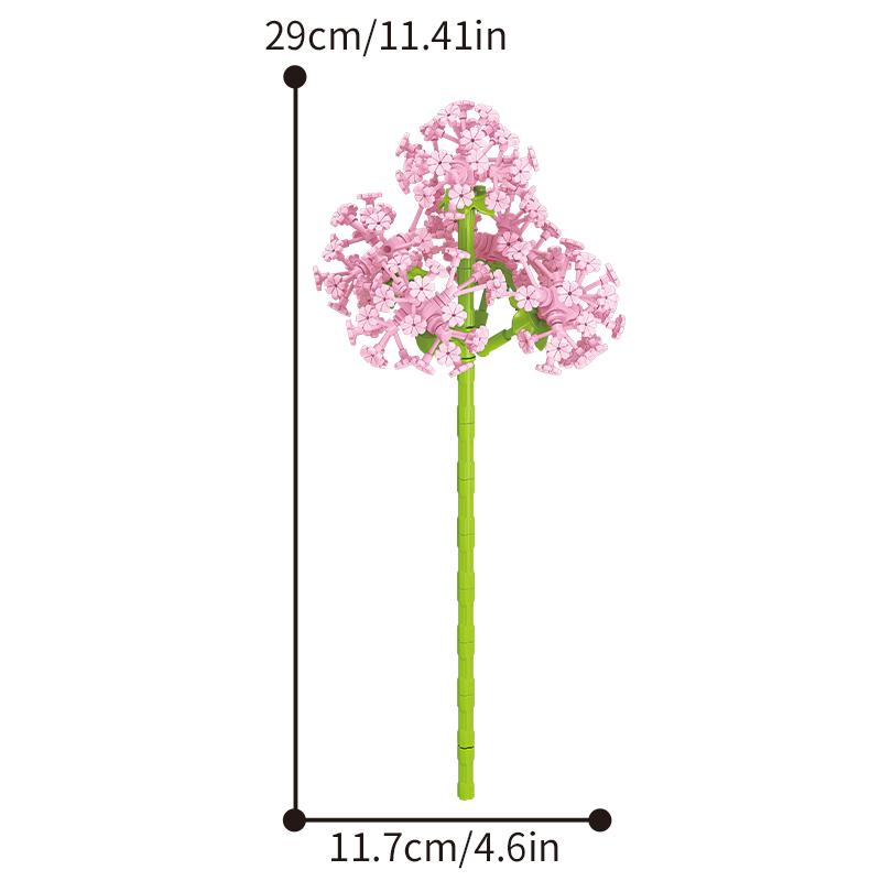 Children's Puzzle Small Particle Patchwork Wooden Flower Simulation Wooden Flower Patchwork Home Decoration Model