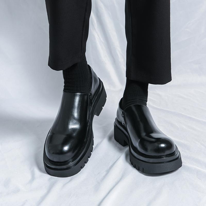 Fashion Business Thick Soled Men's Shoes Fashionable Minimalist Design Style Outdoor Leisure Business Party Wedding Dress Groom Loafer