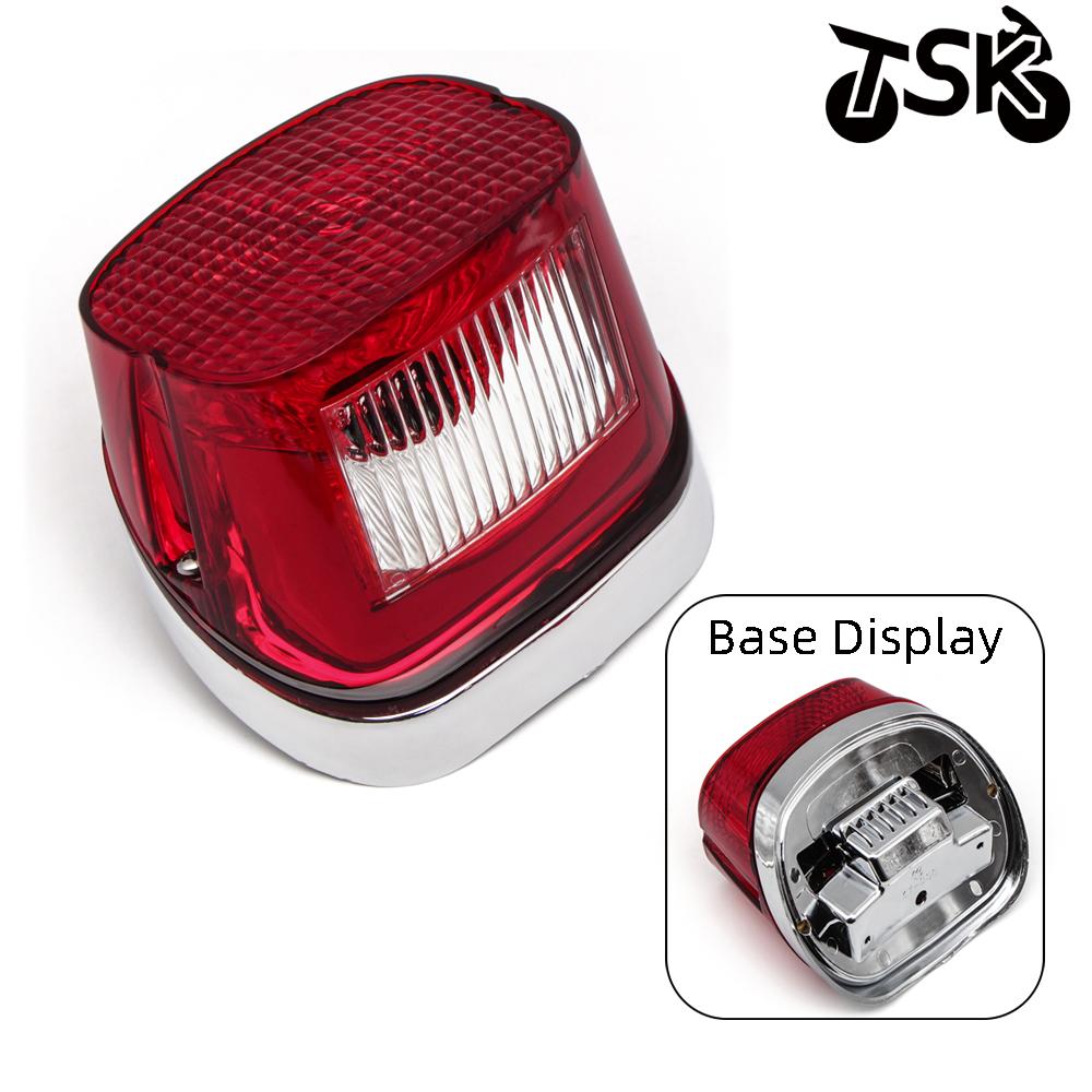 Tail Light Housing Brake Light Cover for Dyna Road King Electra Glide Classic Fat Boy Road Glide XL 883 XL 1200R Taillight Lens