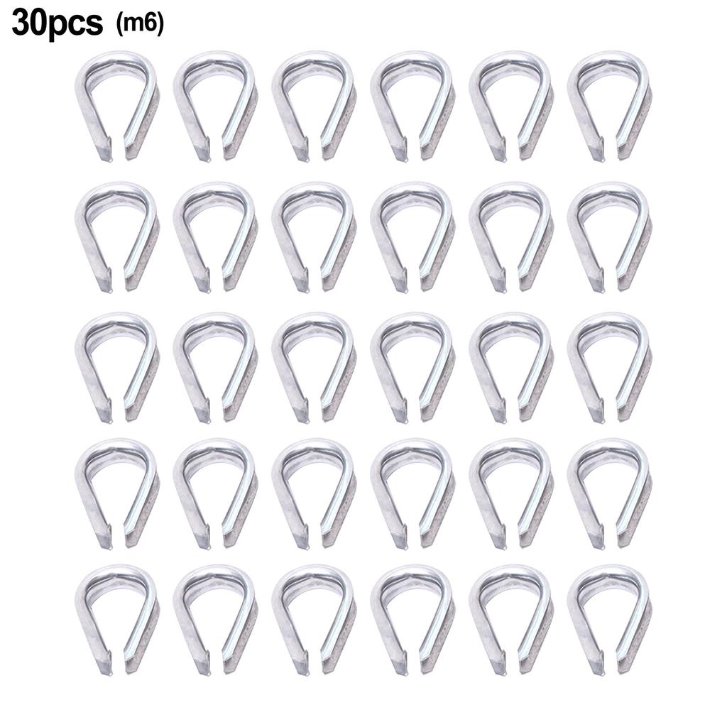 Wire Rope Clamps Clothesline Hanging Flags Rigging Rope