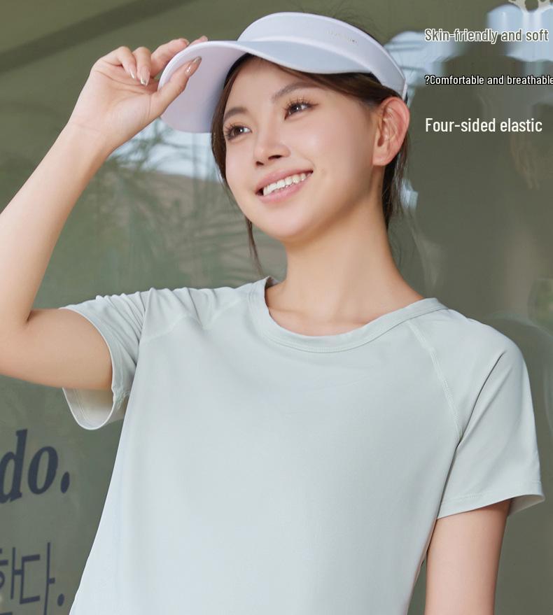 Ice Silk Women's Quick-Dry Sports Yoga Wear – Breathable, Slimming & Fashionable for Morning Runs