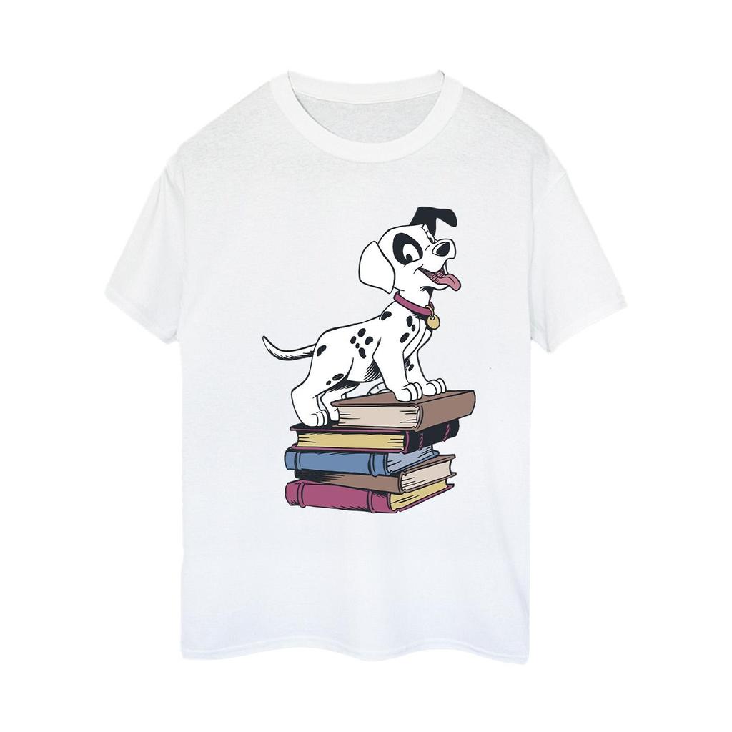 Disney Womens/Ladies 101 Dalmatians Books Cotton Boyfriend T-Shirt
