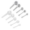 Precision Measuring Spoons Set Stackable Plastic Scoops for Coffee Pet Food Baking Spices Multi-Size Dry Ingredient Measuring Tools