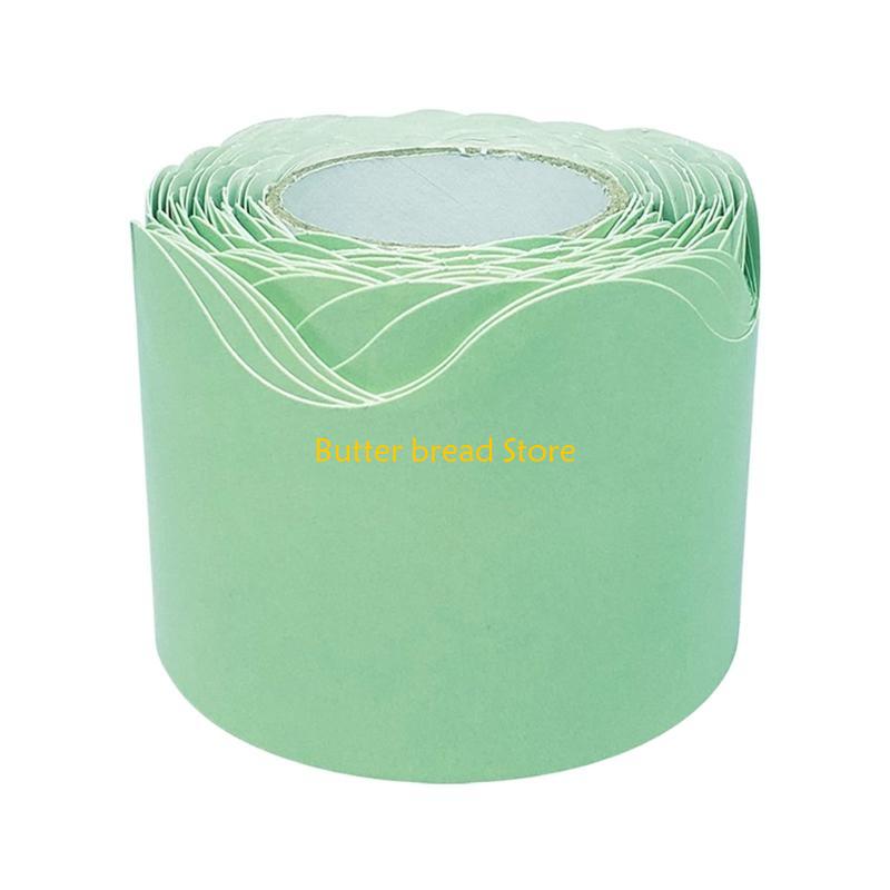 

W89C Colorful Border for Bulletin Board Display Borders Scalloped Bulletin Board Trim светло-зеленый
