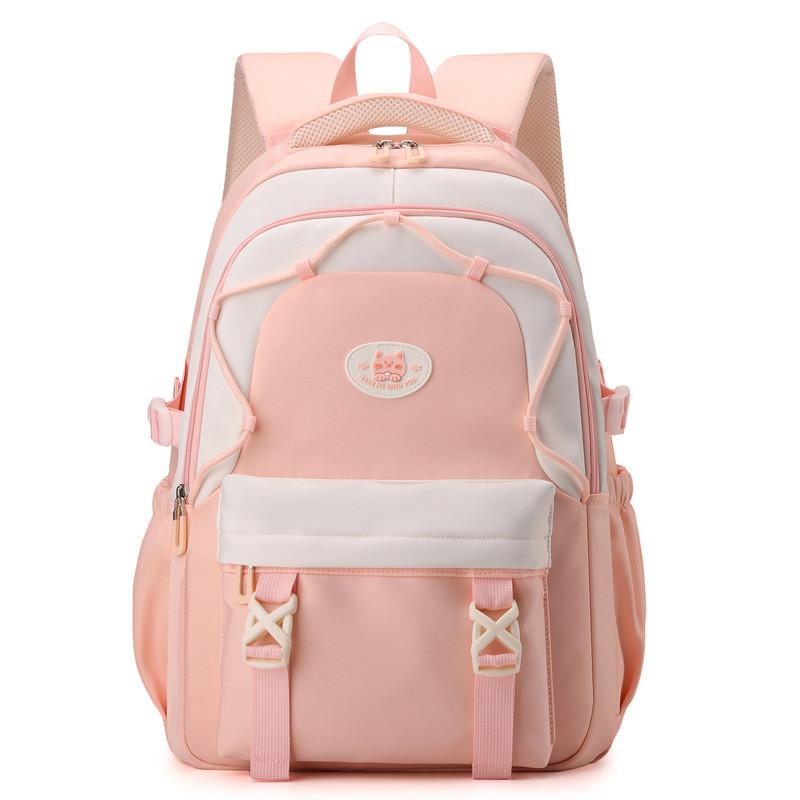 Spacious And Lightweight Nylon Backpack For Middle School Boys And Girls In Trendy Colors