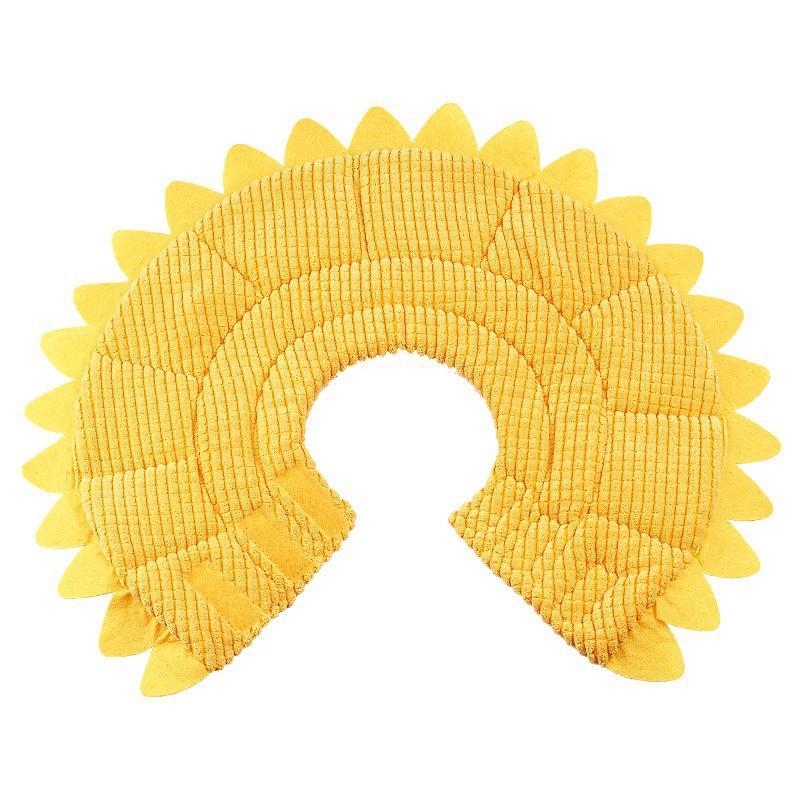 Cat Dog Elizabeth Collar Soft Anti-Bite Wound Healing Cone Sunflower Pet Protective