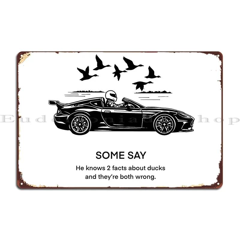 The Stig Some Say Metal Plaque Poster Cinema Party Cinema Iron Design Tin Sign Poster 20x30cm(7.8x11.8inch)
