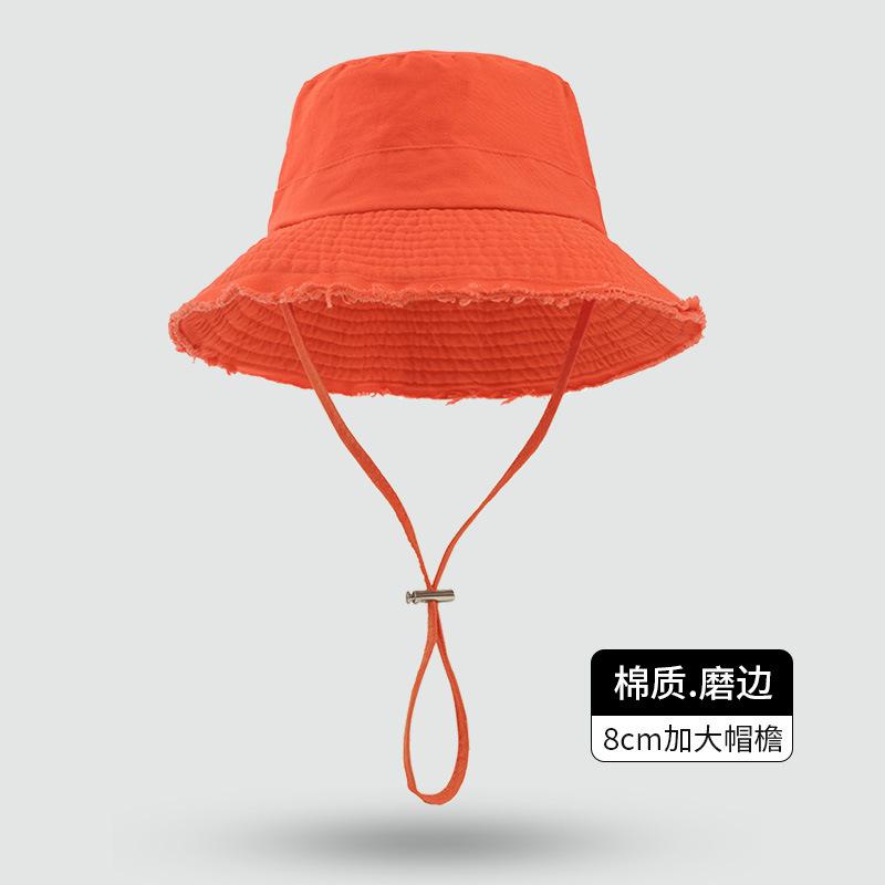 Foldable casual sunscreen cap pink dopamine sunshade basin hat women