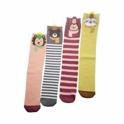 Calzini cartoon al ginocchio Cotone Carini Piccoli Animali Calzini al Ginocchio Alti Calzini Carini Bambino Bambina Calzini per Bambini 2-12 Anni