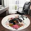 1pc Office Carpet Chair Mats Floral Dachshund with Butterflies Perfect for Decorating Office Chairs, Living Rooms, Or Bedrooms